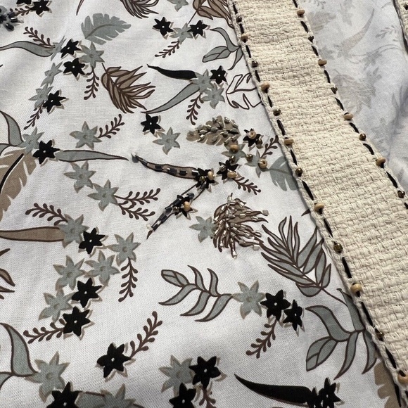 SKEMO Beach Open Cardigan Cover-up Lightweight Tassels White Size Small *NEW* - Picture 3 of 6